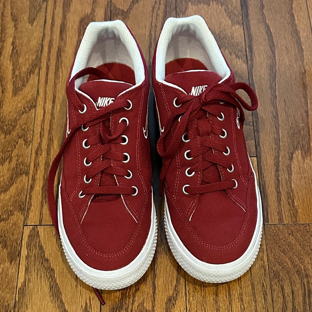 Nike Burgundy Canvas Sneakers